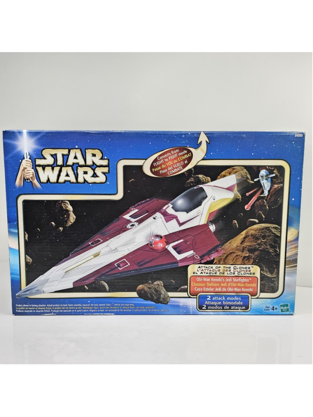SEALED Obi-Wan Kenobi Jedi Starfighter Hasbro Star Wars - Box Wear